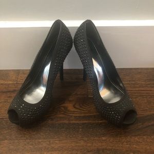 Black Studded Heel